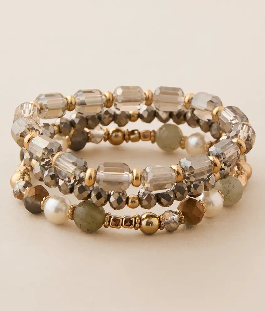 3 Pack Glitz Beaded Bracelet Set | Buckle