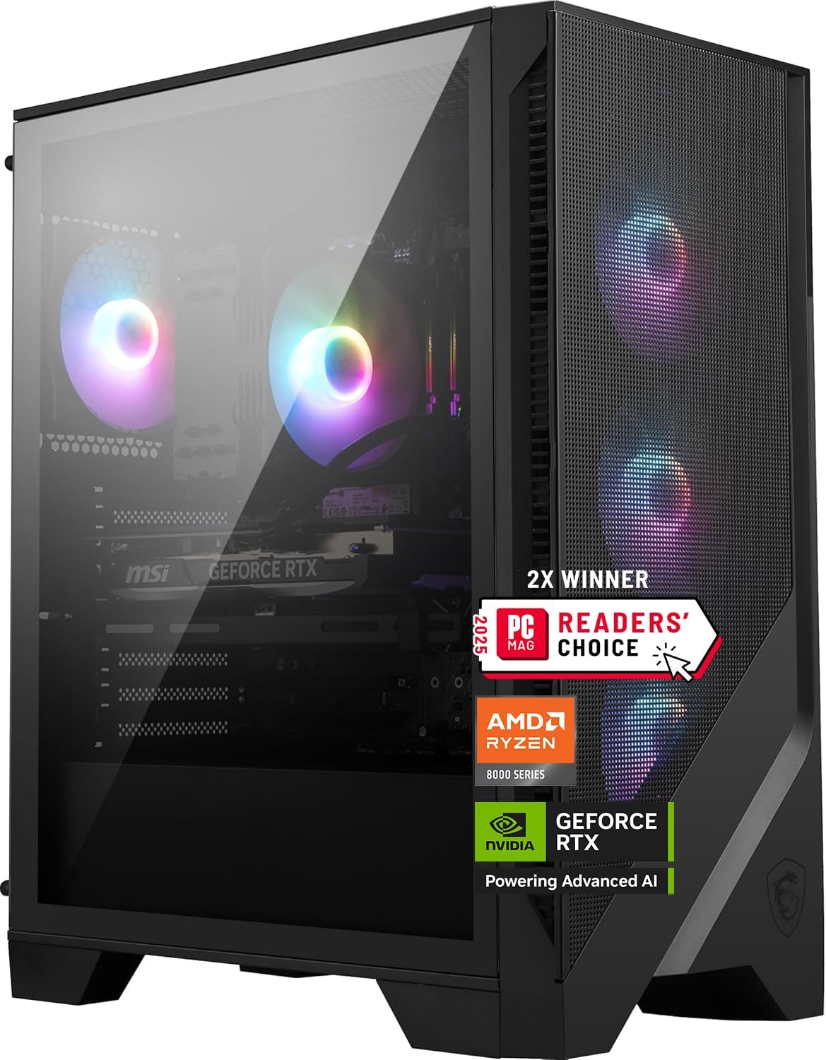 msi Codex Z2 Gaming Desktop, AMD R7-8700F, RTX 5070, 32GB DDR5, 2TB SSD | Amazon (US)