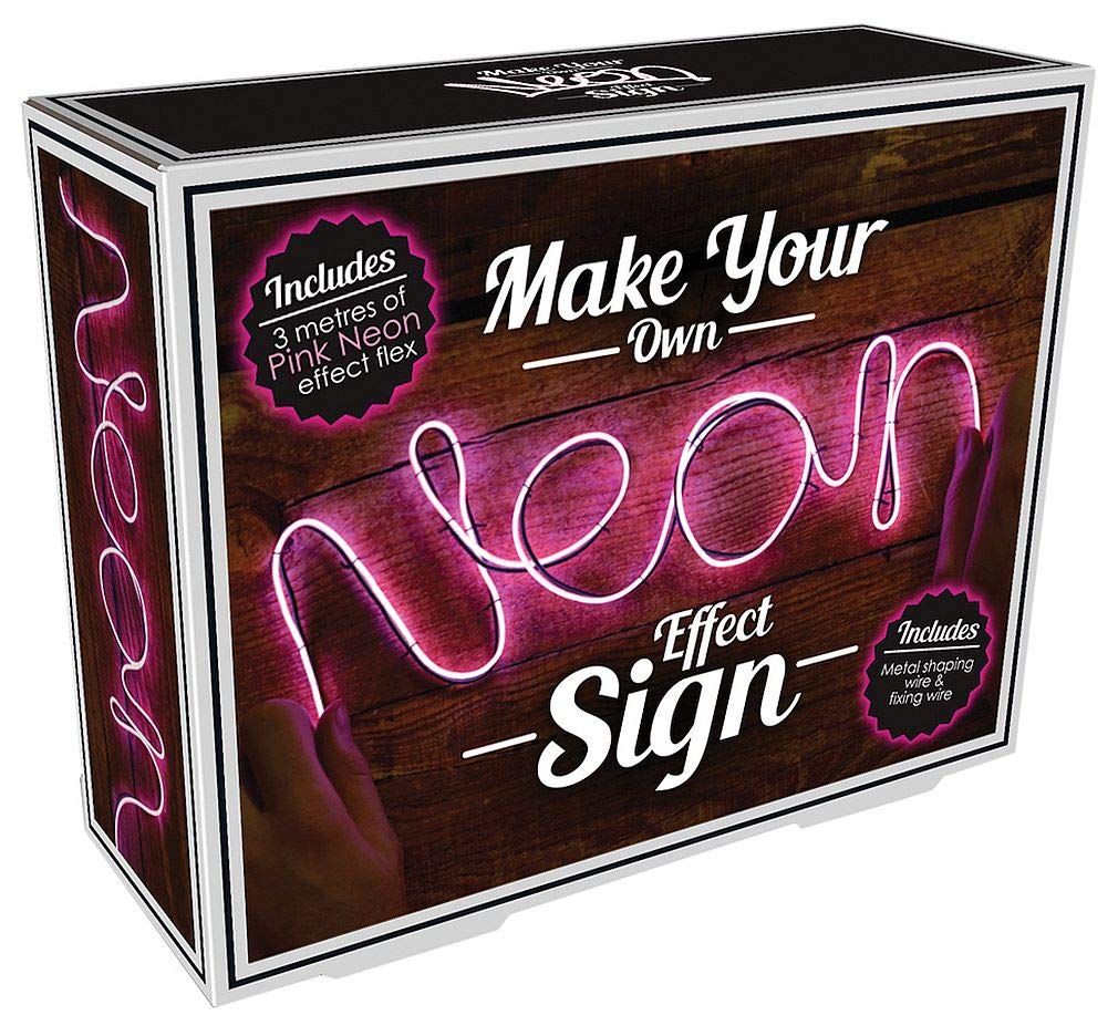 iscream Fizz Creations Neon Effect Pink LED Customizable Rope Accent Light, 9 ft 10 in Long | Amazon (US)