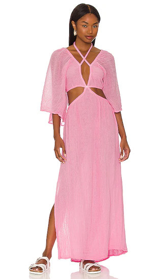 Rambling Rose Dress in Baby Pink Gauze | Light Pink Dress | Summer Dresses | Beach Dresses | Revolve Clothing (Global)