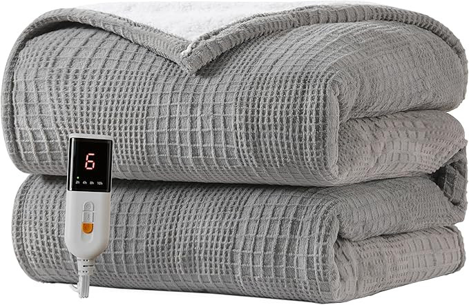 Heated Blanket Electric Blanket Throw 50''X60''-Heating Throw with 9 Heat Settings-2-10 Hours Aut... | Amazon (US)