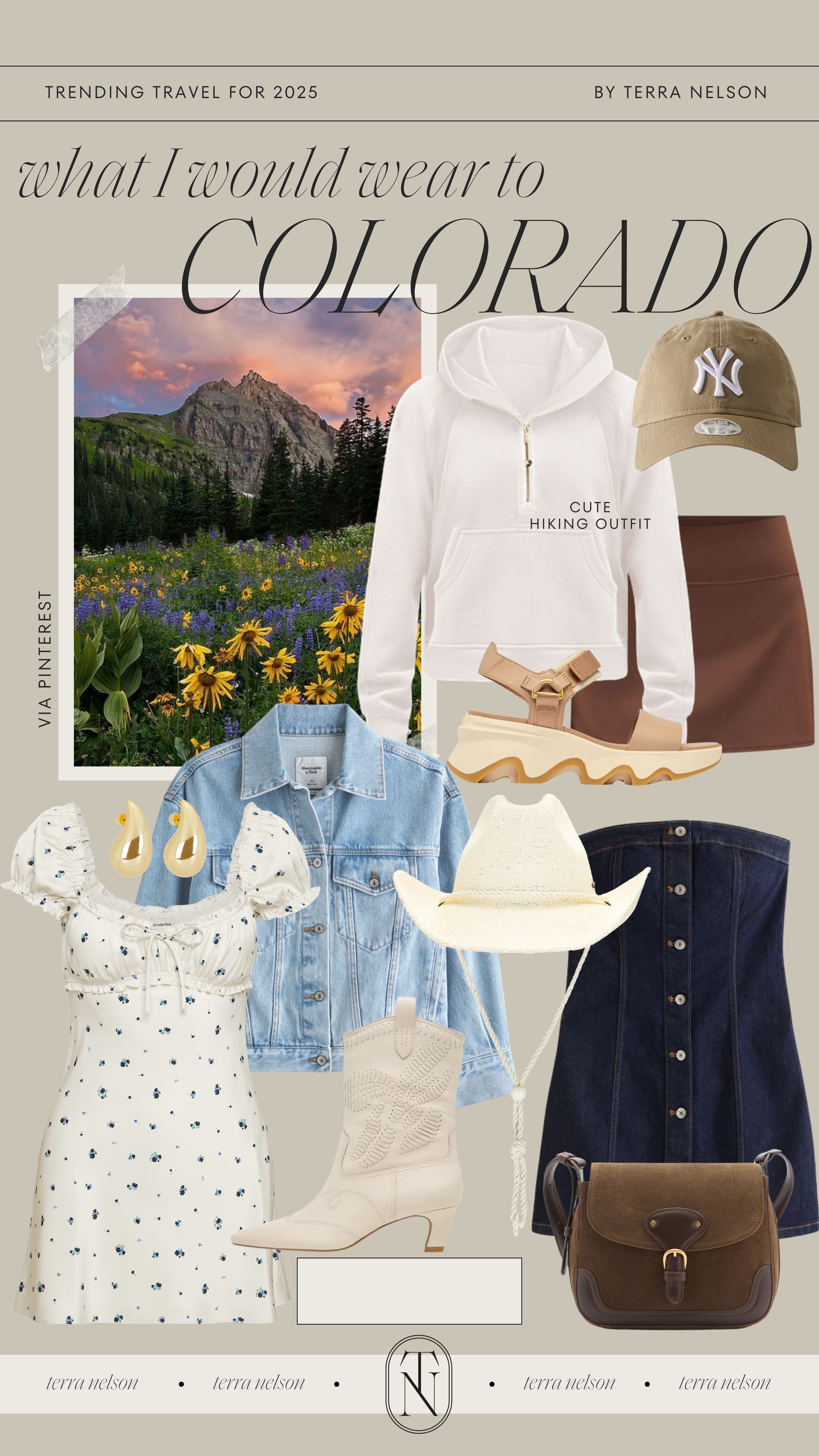 Outfits for a Summer-In-Colorado-Vacay!
Lightweight Trench Coats / Oversized Cardigans / Denim Jackets / Knit Sweaters / Layered Midi Dresses / Cotton Turtlenecks / Wide-Leg Pants / Neutral Ankle Boots / Neutral Button-Up Shirts / Textured Wraps / Lightweight Scarves / Knit Skirts / Relaxed Blazers / Long-Sleeve Tops / Loafers & Mules / Cropped Denim / Linen Pants / Pastel Layering Pieces / Waterproof Jackets / Neutral Sneakers / Flowy Maxi Skirts / Layered Tanks & Cardigans / Ivory Handbags / Neutral Crewneck Sweaters / Light Denim / Straight Leg Denim / Gold Jewelry / Mixed Metal Jewelry / Gold and Silver Earrings / Gold Boyfriend Watch / Spring Handbags / Neutral and Gold Belts / Raffia Sandals / Spring Sandals / Spring Outfits / Ripped Denim / Aesthetic Hiking Outfit / Country Concert Outfit 

 #LTKSeasonal #LTKStyleTip #LTKShoeCrush