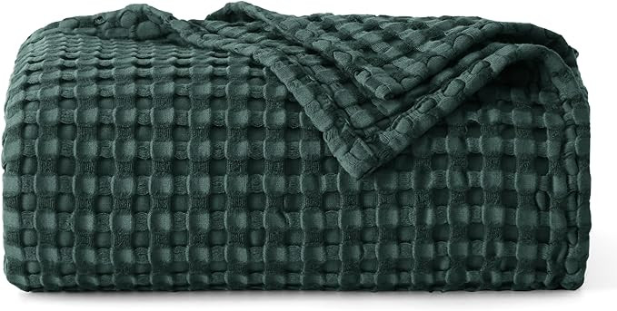 Bedsure Cooling Cotton Waffle Twin XL Blanket - Lightweight Breathable Blanket of Rayon Derived f... | Amazon (US)