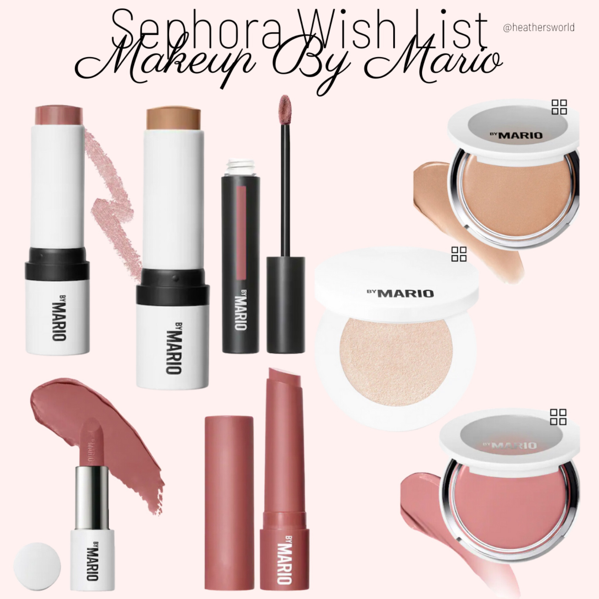Sephora makeup by Mario Wishlist 
Featuring blushers, contour, highlighters, lipsticks 

#makeupbymario #sephora #sephorabeauty #makeup #contour #lipstick #blusher #highlighter 

#LTKbeauty #LTKfindsunder100
