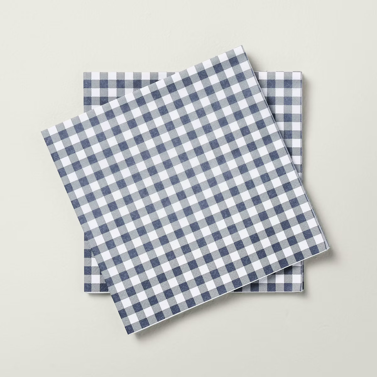 14ct Gingham Paper Lunch Napkins Blue - Hearth & Hand™ with Magnolia | Target