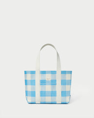 Bennett Blue Gingham Medium Tote | Loeffler Randall