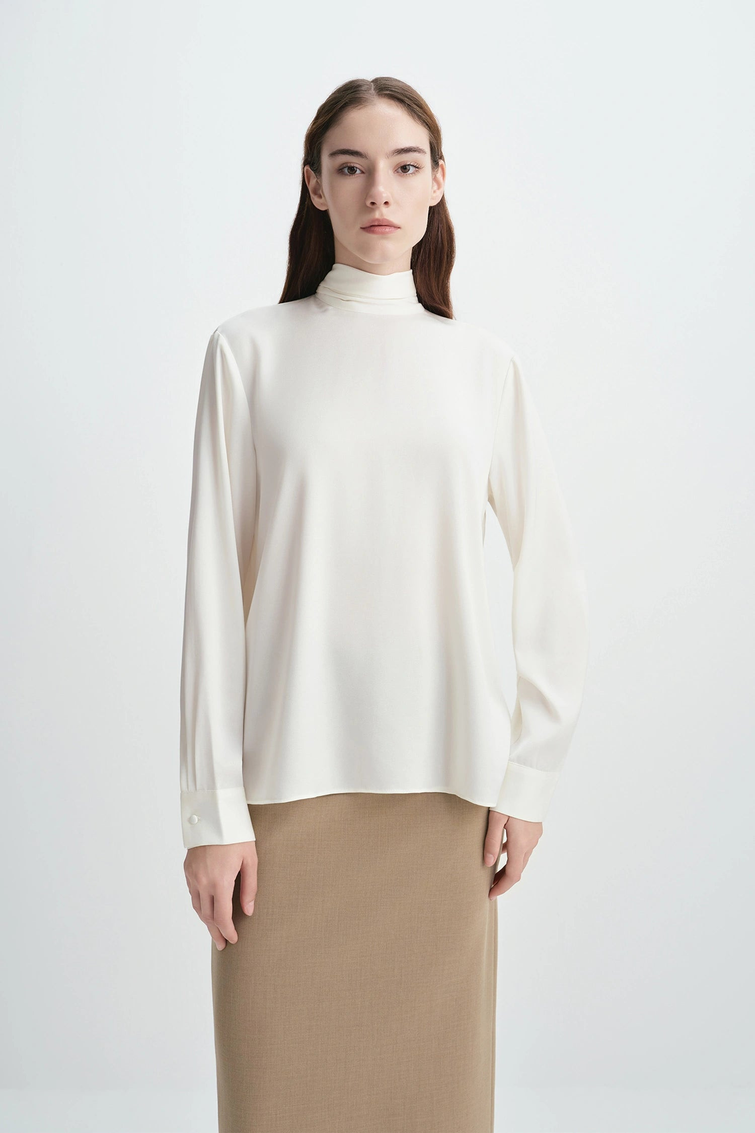 Samara Tie Neck Top in Crème | Rue Sophie | Rue Sophie