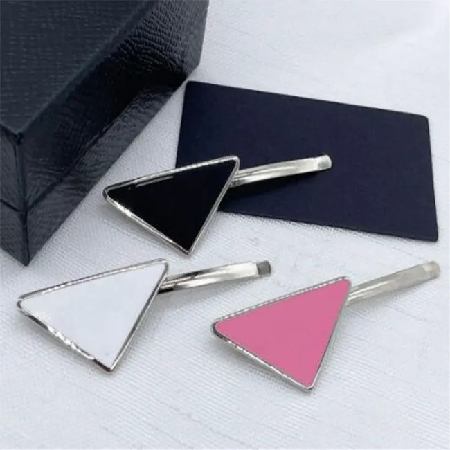 Metal Hair Clip Designer Women Girl Triangle Letter Barrettes Fashion Hair Accessories High Quali... | DHGate