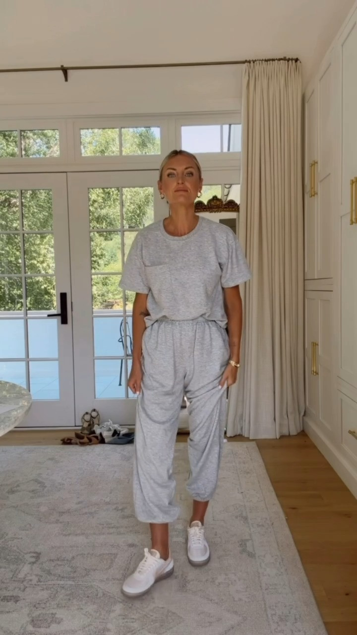 This lounge set is truly a 10/10! 👏🏼 It’s so comfortable, affordable, and the perfect set to wear going into fall! The top is also currently on sale. Wearing size S! 

Loverly Grey, Target fashion finds, loungewear, lounge set, matching gray set, joggers, pocket tee, everyday casual outfit 

 #LTKmomlife #LTKSeasonal #LTKSaleAlert