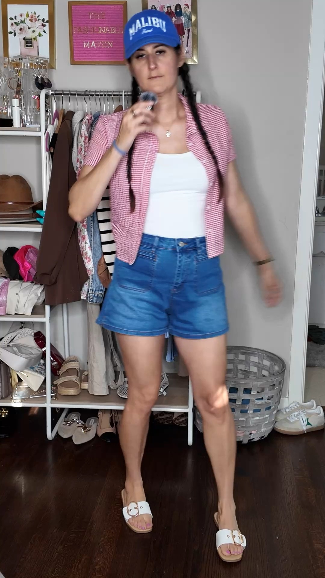 Memorial Day weekend outfit. ❤️🤍💙

Denim shorts with a white crop top and gingham shirt.

#LTKootd #LTKgrwm #LTKSeasonal