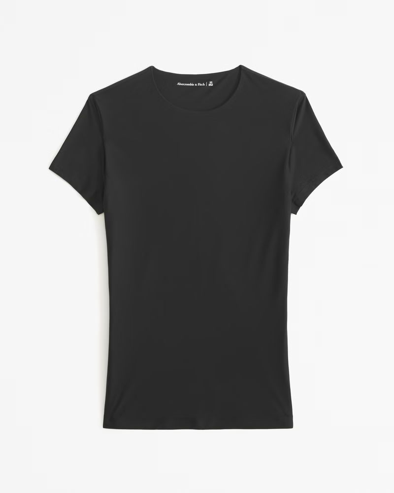 Women's Soft Matte Seamless Tuckable Baby Tee | Women's Tops | Abercrombie.com | Abercrombie & Fitch (US)
