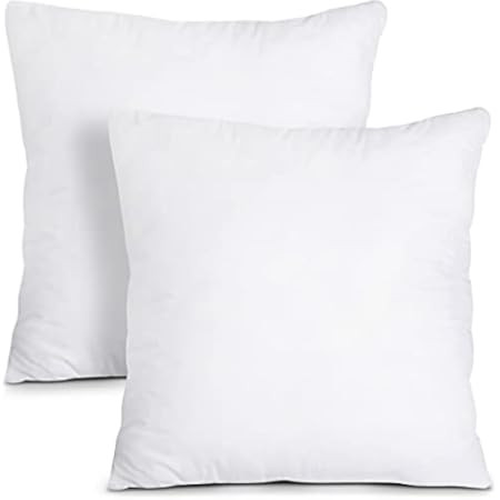 Foamily Throw Pillows Insert Set of 2 - 18 x 18 Insert For Decorative Pillow Covers - Made in USA -  | Amazon (US)