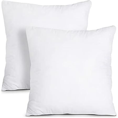 Acanva Decorative Throw Pillow Inserts for Sofa, Bed, Couch and Chair, Square Euro Sham Form Stuffer | Amazon (US)