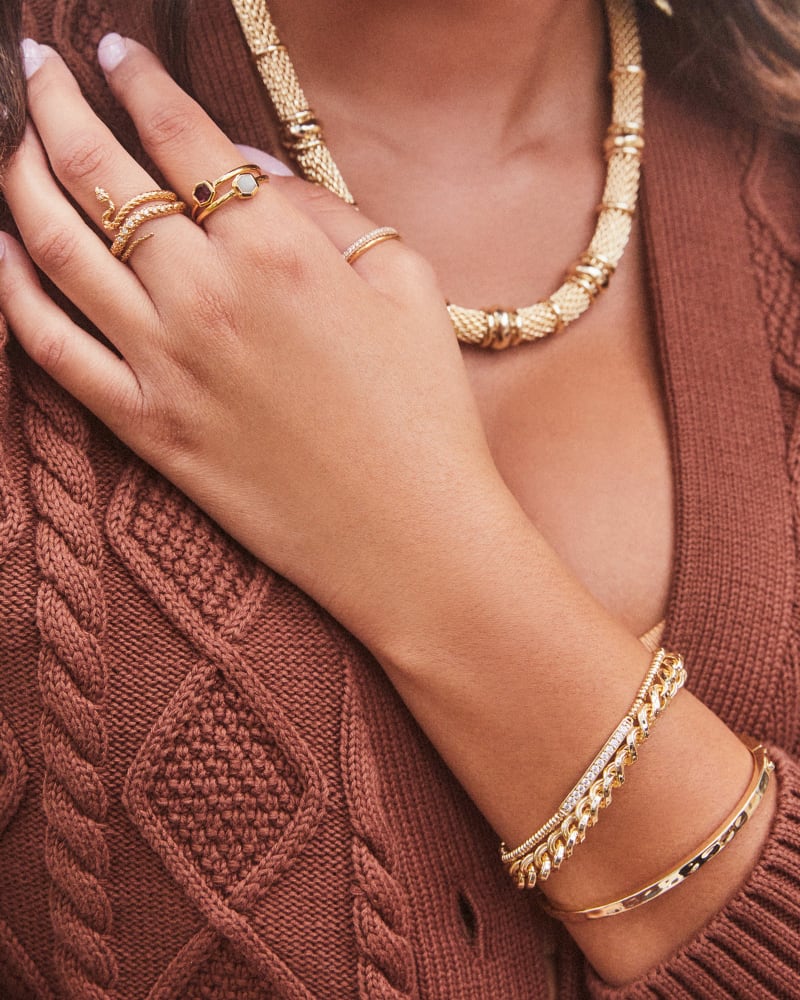 Zorte Bangle Bracelet in Gold | Kendra Scott