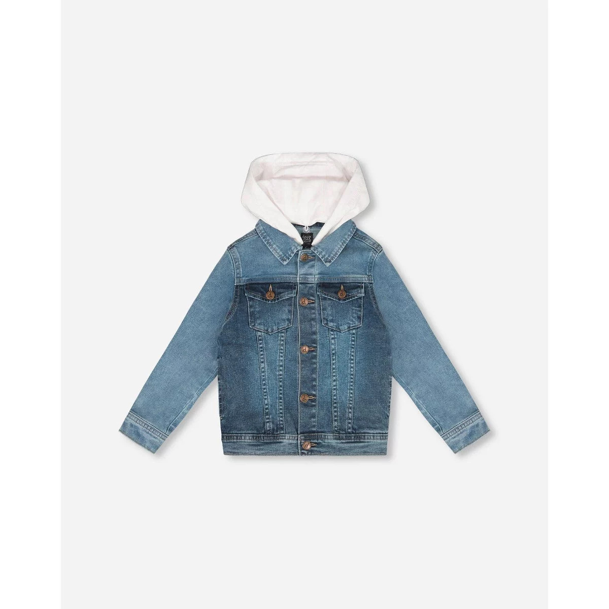 Deux par Deux Boy Denim Jacket with French Terry Hood | Target