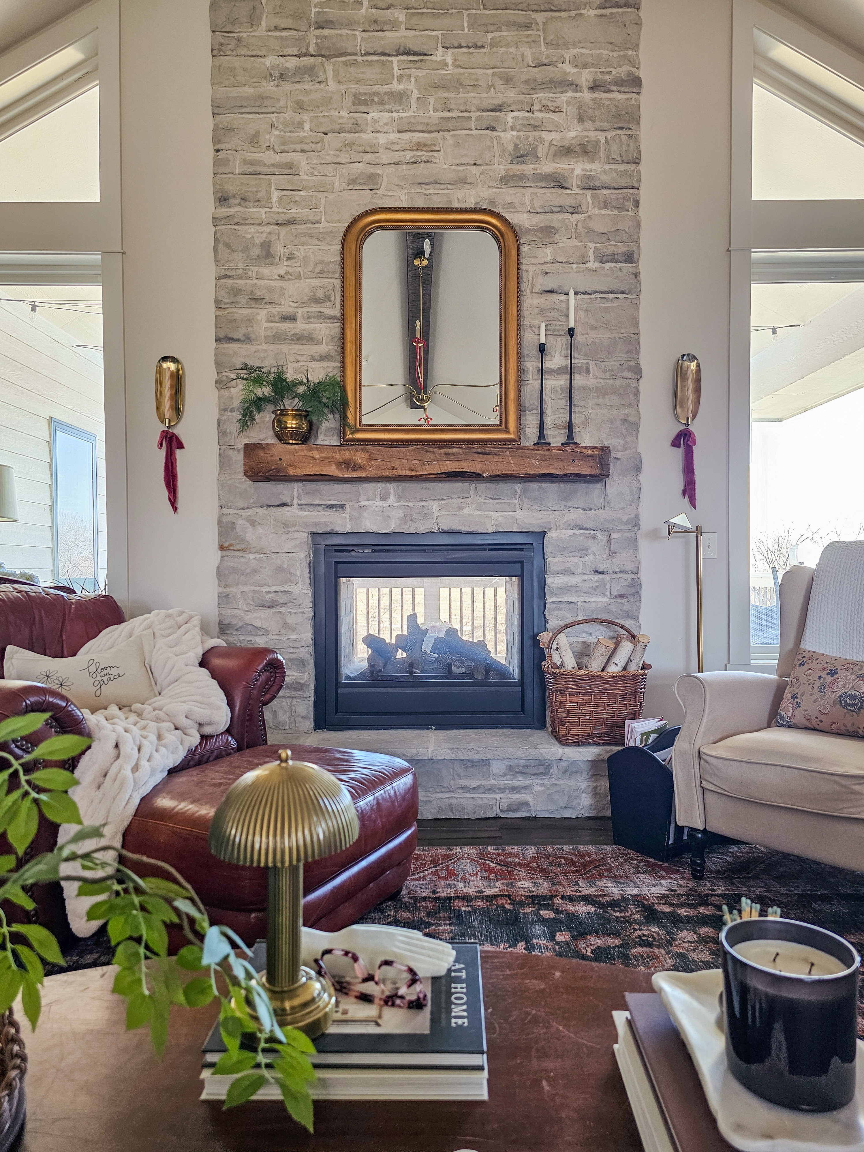 Wood, brass, stone. Repeat.

#LTKSeasonal #LTKHome #LTKOver40