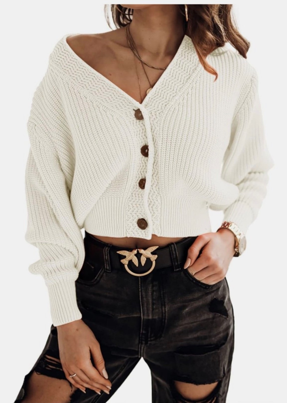 Button up knit crop cardigan. Comes in more colors! 

#LTKStyleTip #LTKSeasonal #LTKU