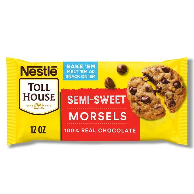 Nestle Toll House Semi Sweet Chocolate Baking Chips, 12 oz Bag | Walmart (US)