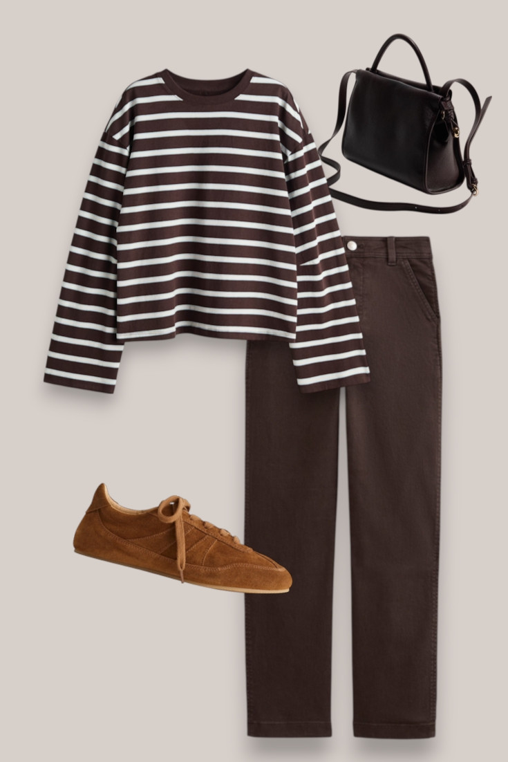 Casual Brown Jeans + Stripes
One of the easiest ways to wear the brown trend: brown jeans, a striped top and suede sneakers. Comfortable, casual and a little more interesting than my usual blue denim.

#LTKautumn #LTKjeans #LTKstyletip