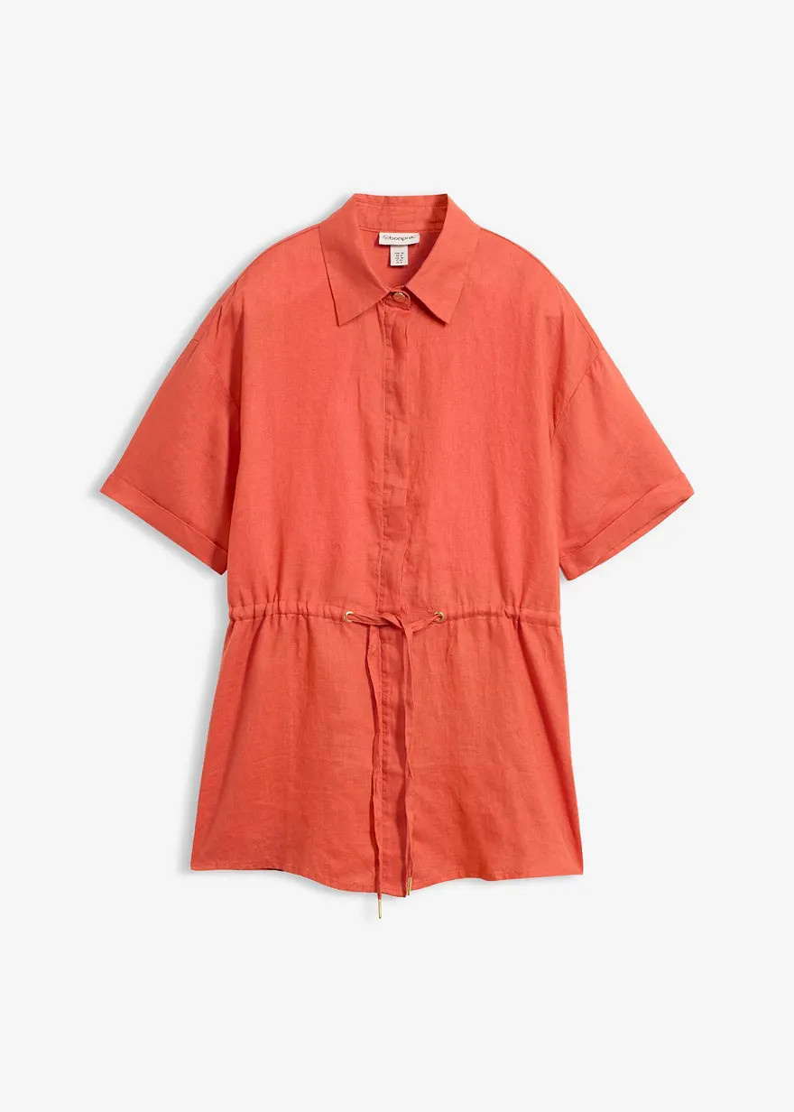 Longbluse aus reinem Leinen | Bonprix DE