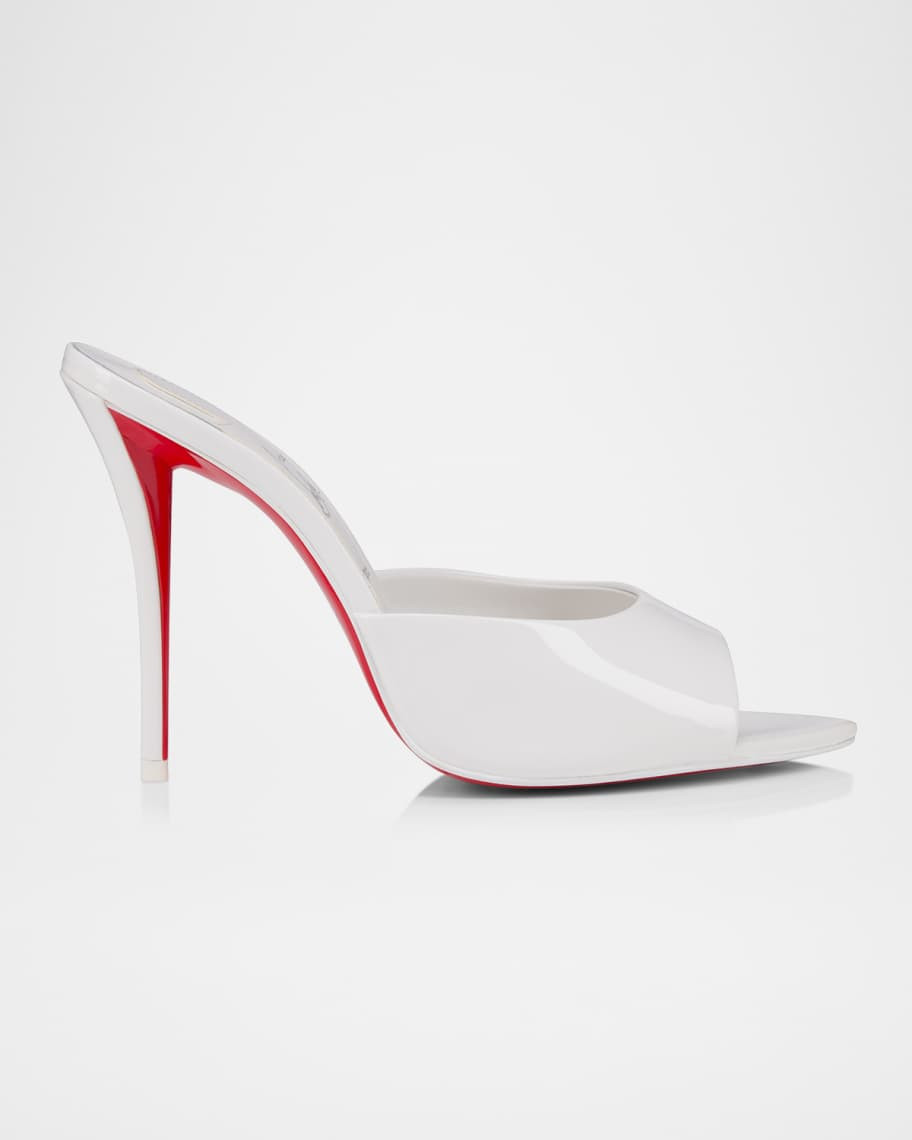 Christian Louboutin Miss Z Leather Red Sole Mule Sandals | Neiman Marcus