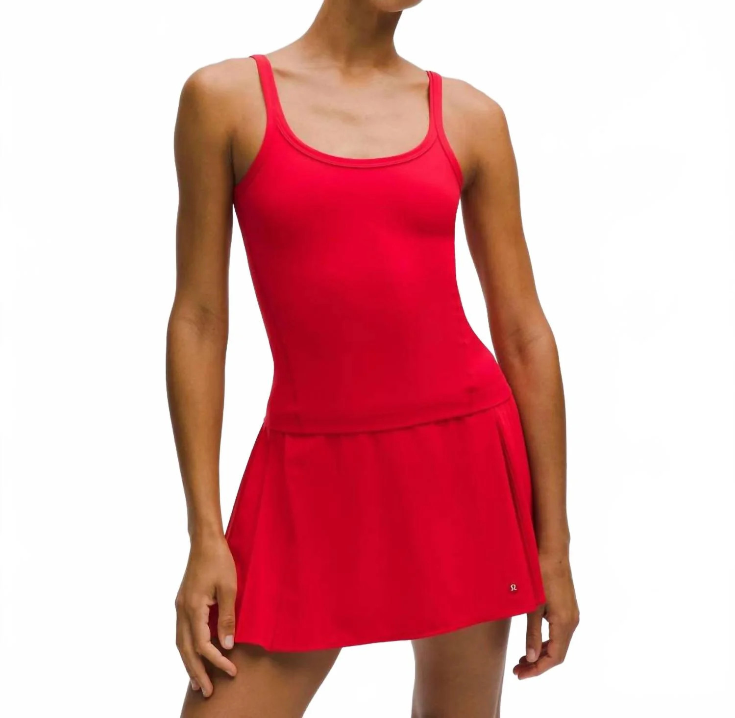 Align Scoop Waist-Length Tank Top In Lulu Red | Shop Simon