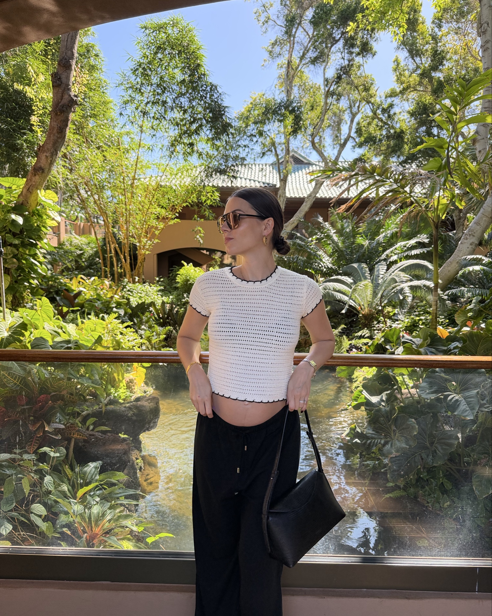 Another one of my bump-friendly outfits that aren’t maternity 🤍🖤

These black drawstring pants from @Revolve are such good quality and super comfortable without looking too casual. I paired them with this ivory crochet top that’s lightweight, breathable, and easy to wear with or without a bump.

It’s the perfect casual chic outfit for everyday, travel, or summer vacation, simple but still feels put together.

If you’re looking for pregnancy style inspo that still feels like you, follow me for more ✨



#LTKBump #LTKootd #LTKmomlife