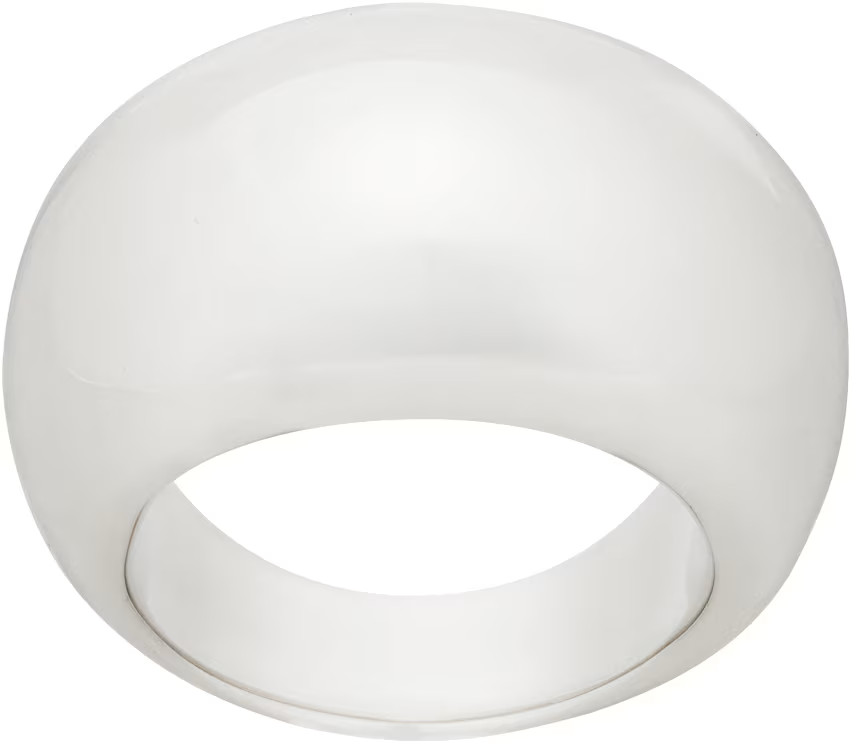 Silver Large Donut Ring | SSENSE