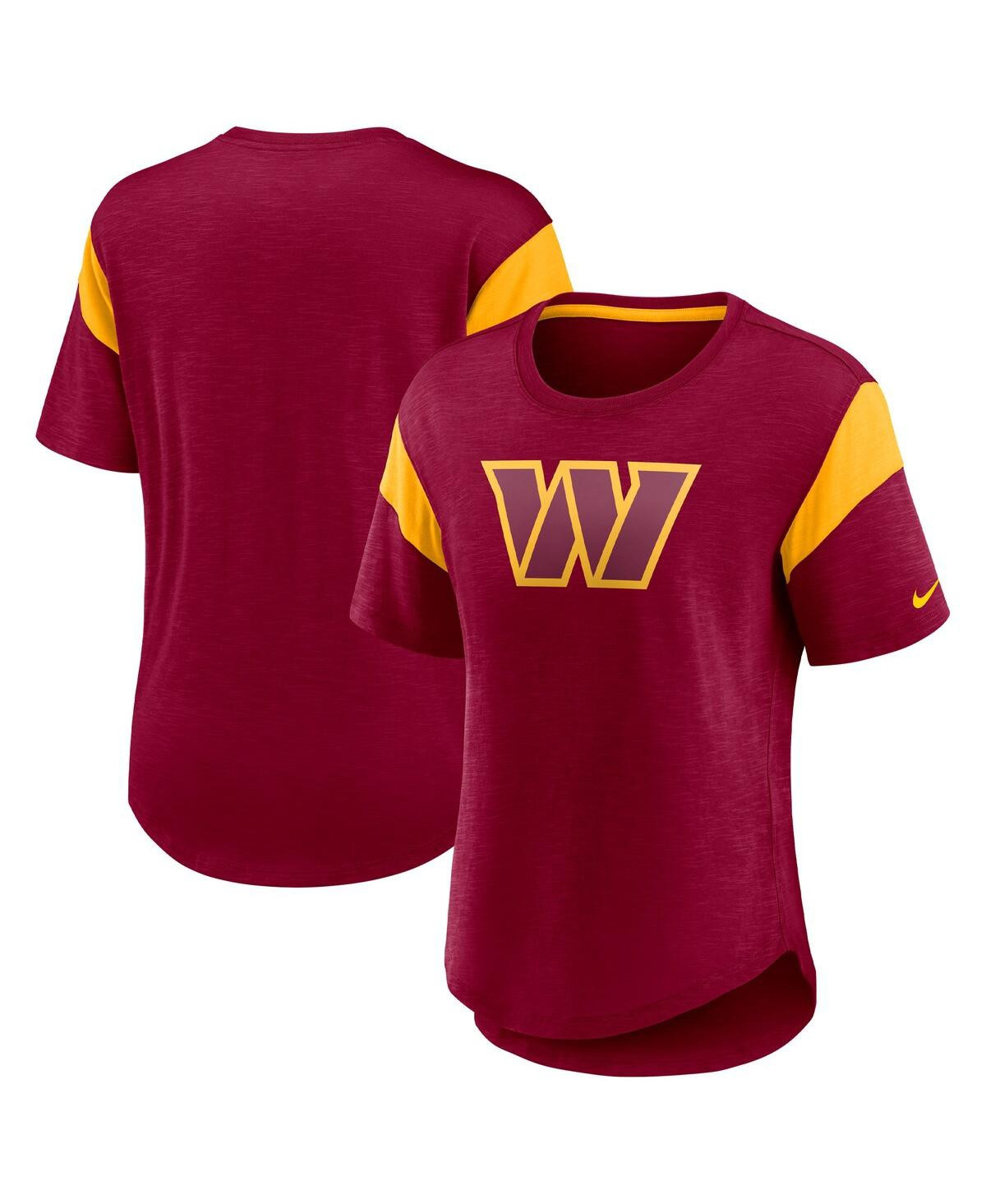 Women's Nike Burgundy Washington Commanders Primary Logo Fashion Top - Burgundy | Macy's