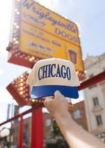 Chicago Puff Baseball Cap - Royal Blue | Alice & Wonder