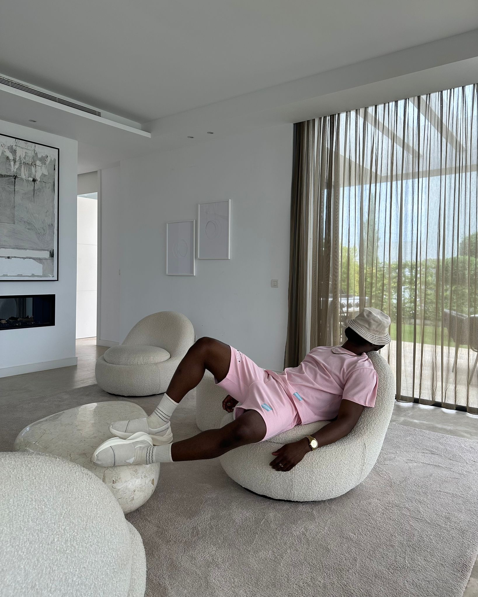 Pink graphic t-shirt and shorts set, white trainers, slip on toms, white Nike bucket hat, billionaire boys club, toms x Krost 

#LTKstyletip #LTKmens #LTKeurope