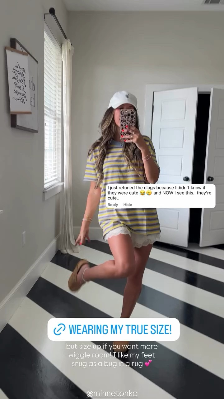 @minnetonka does it again with these buckle clogs! I’ve worn Minnetonkas since 2012, just about every boot style & color & I still have them! The quality is so good & last for years! 

Wearing my true size 6, but I like my feet snug as a bug in a rug in shoes! Size up if between or want wiggle room! 

Code everydaysmitten on Loopy case 

but size up if you want more wiggle room! I like my feet snug as a bug in a rug 💕 @minnetonka

#LTKootd #LTKOver40 #LTKSeasonal