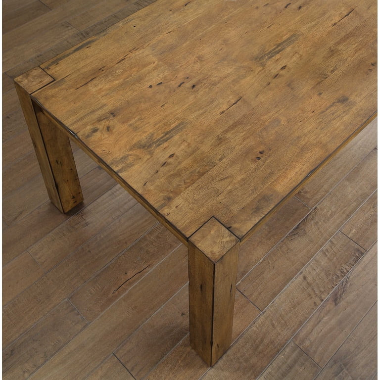 Better Homes & Gardens Bryant Solid Wood Dining Table, Rustic Brown | Walmart (US)