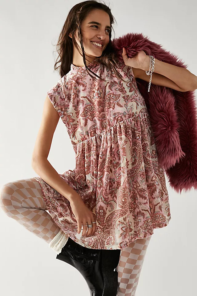 All The Time Velvet Mini Dress | Free People (Global - UK&FR Excluded)