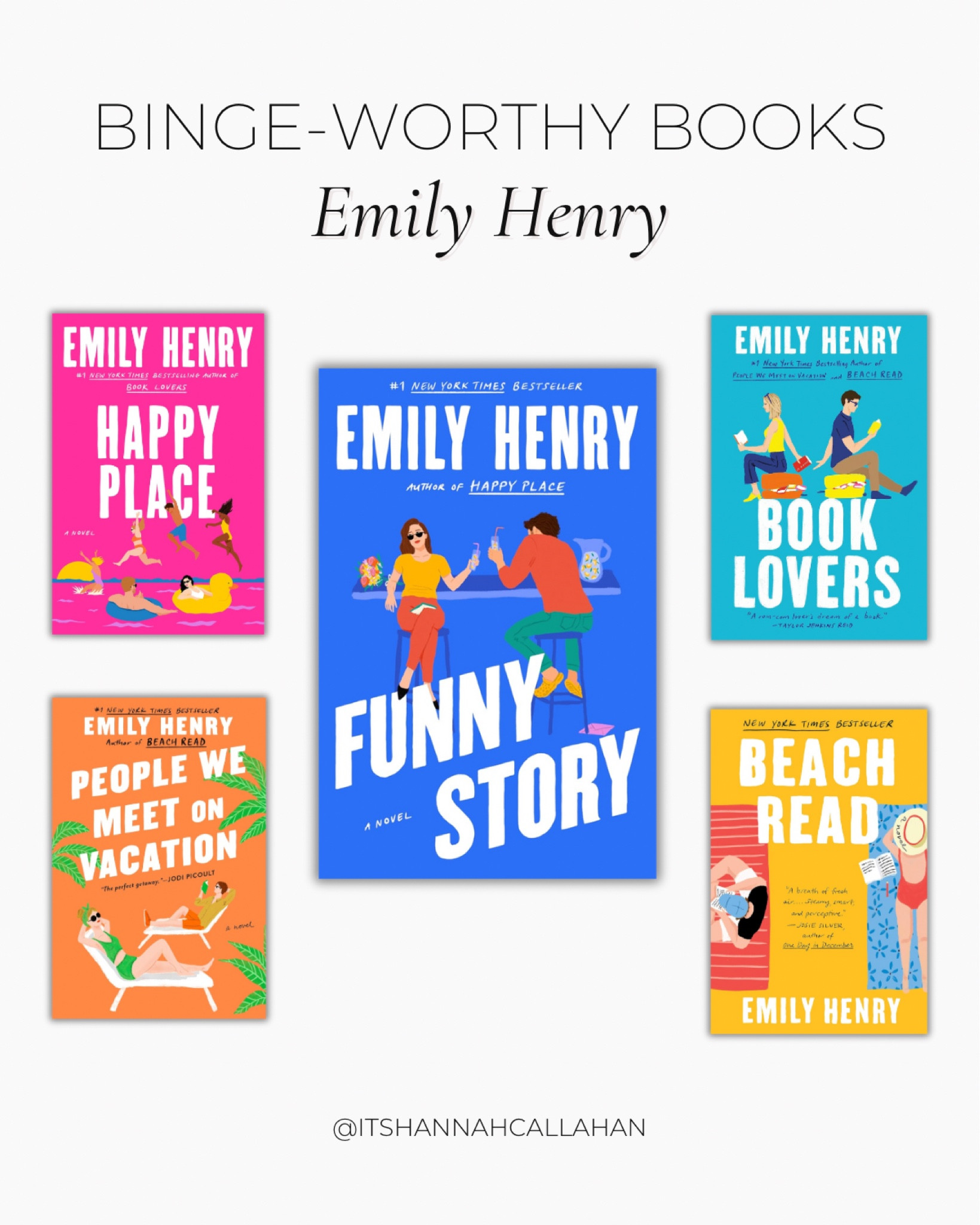 Emily Henry has my heart! Her easy to read, feel-good romance books are so so good and absolutely binge-worthy! Perfect summer reads, or any season read!

#booktok #bookstagram #booktube

#LTKFindsUnder50