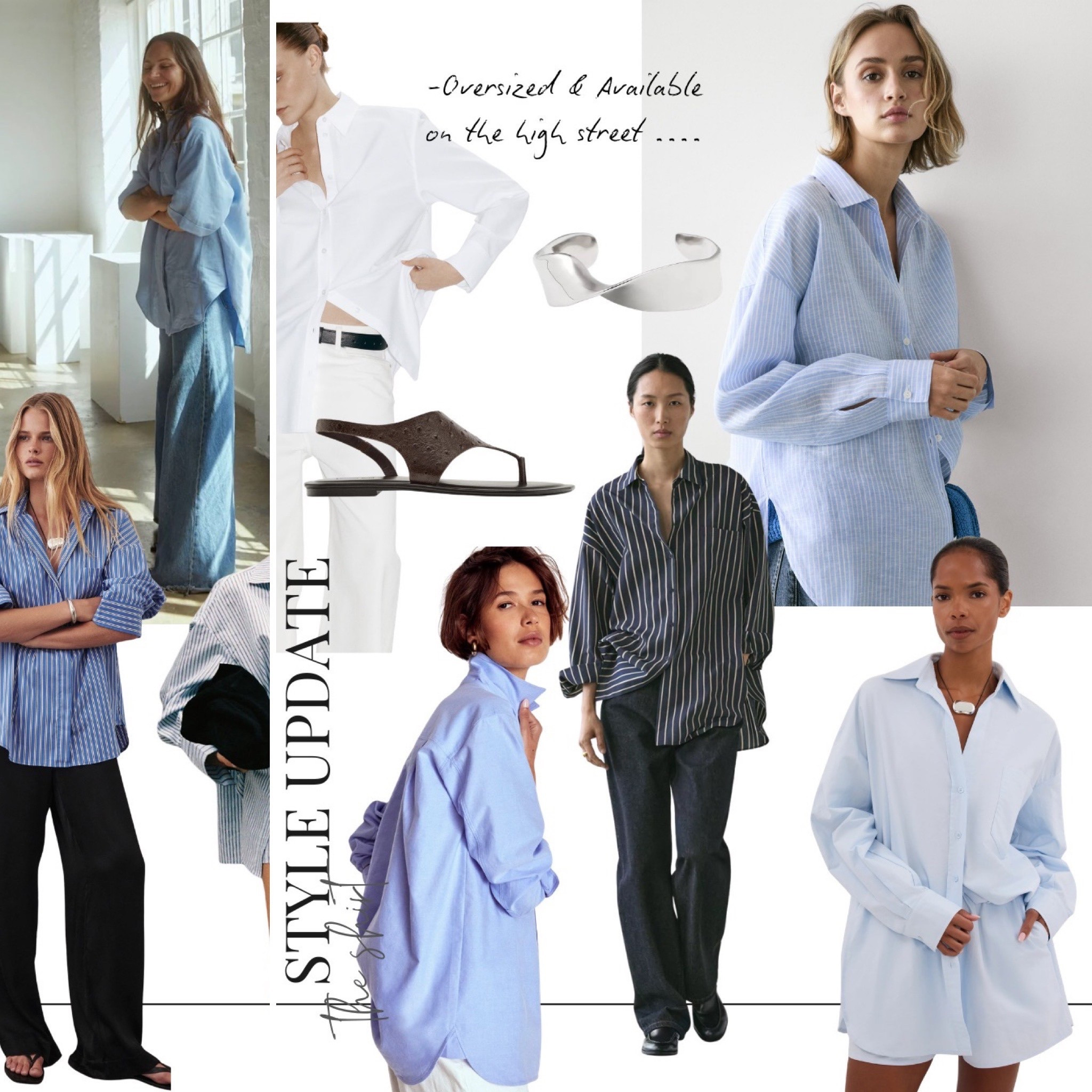 Oversized shirt styling 
Loose fit shirts 

#LTKtravel #LTKstyletip #LTKspring