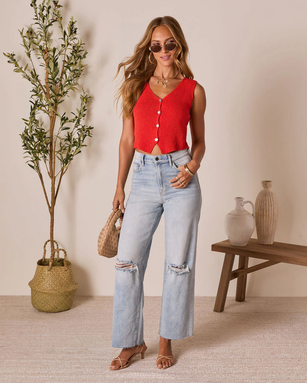 Close to Me Knit Vest Top | VICI