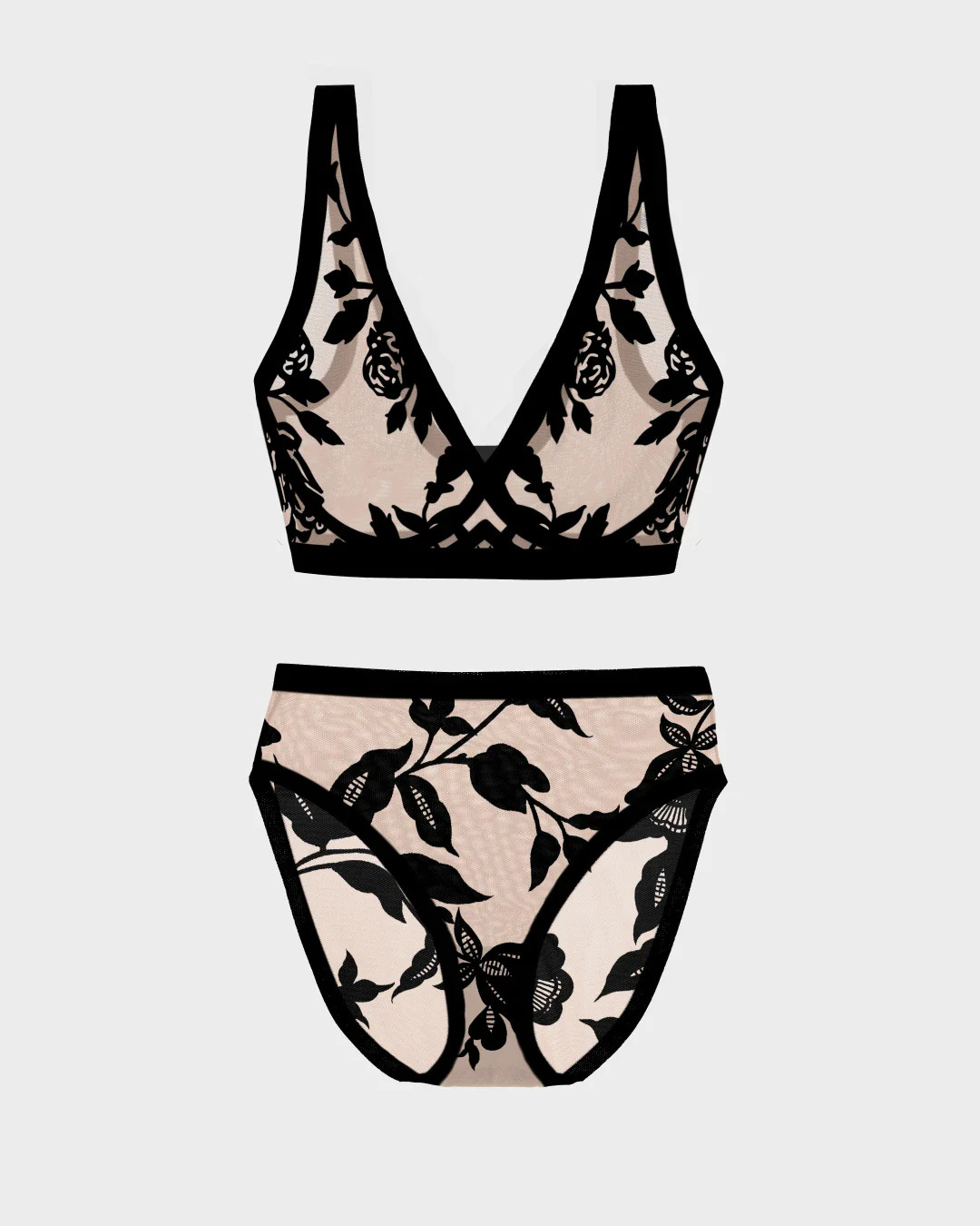Madam Oh La La Sheer Bralette Set - Comfortable and Sustainable Lingerie | EBY | EBY (US)