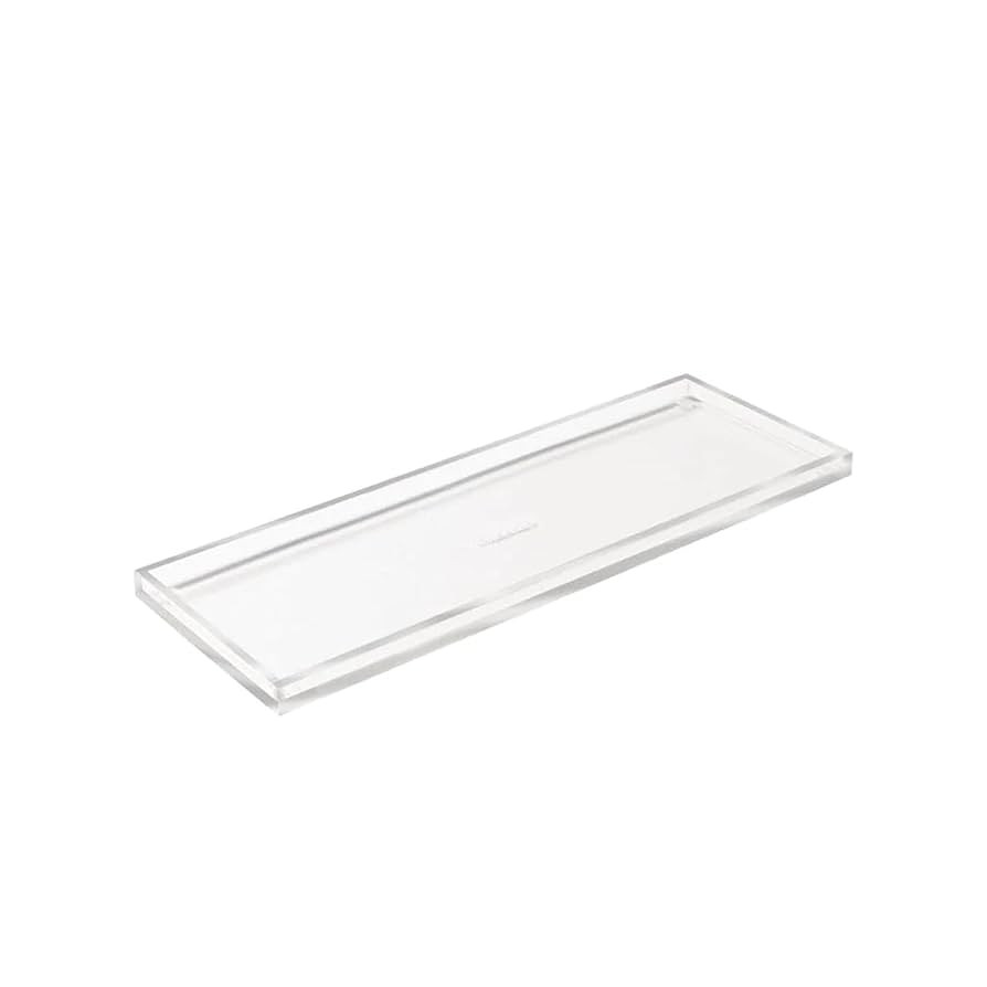 RUSSELL+HAZEL Acrylic Bloc Narrow Accessory Tray, Clear, 4.5” x 12.2” x .5” (31381) | Amazon (US)