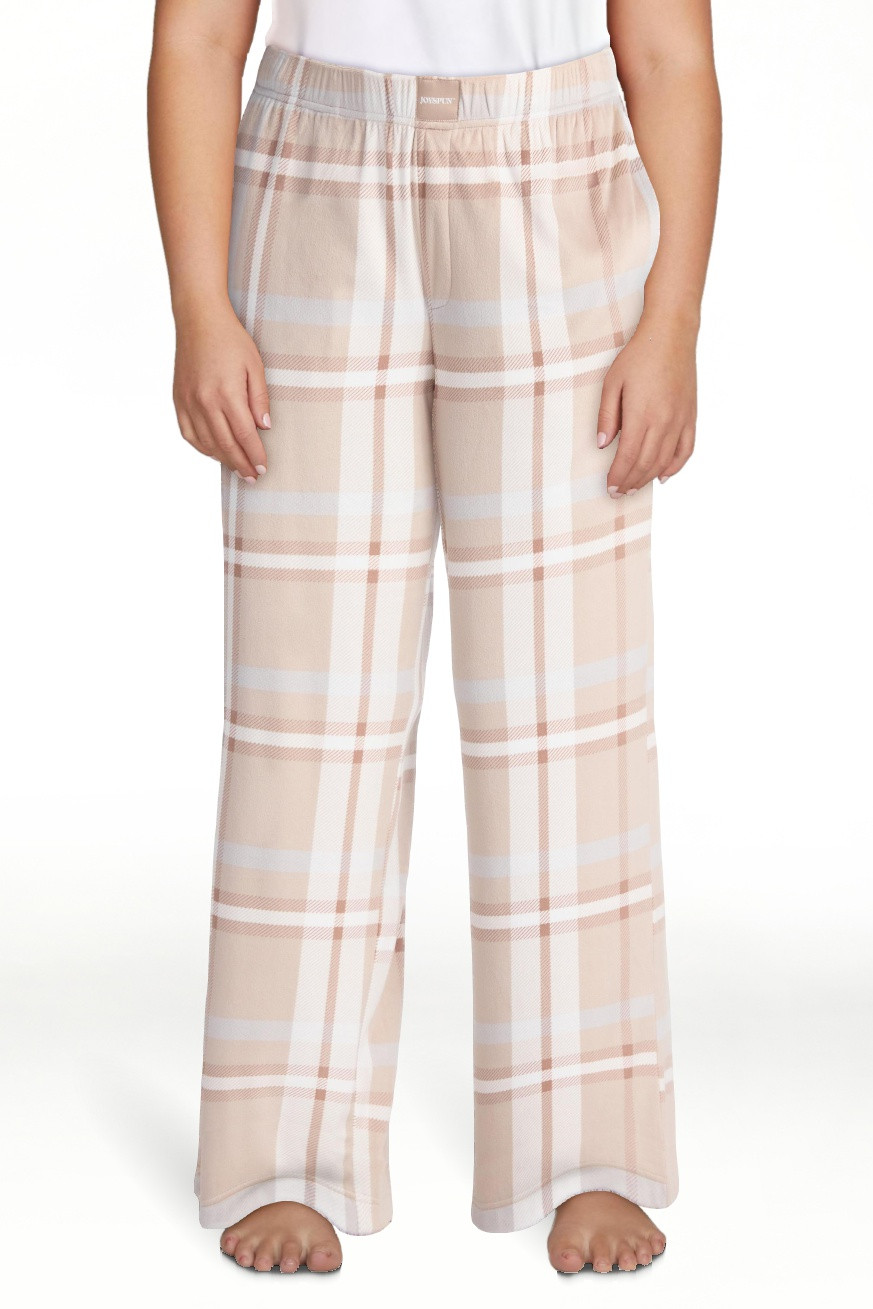 Joyspun Women's Velour Wide-Leg Sleep Pants, Size XS-3X | Walmart (US)