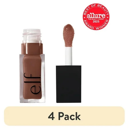 (4 pack) e.l.f. Glow Reviver Lip Oil Honey Talks 0.25 fl. oz. | Walmart (US)