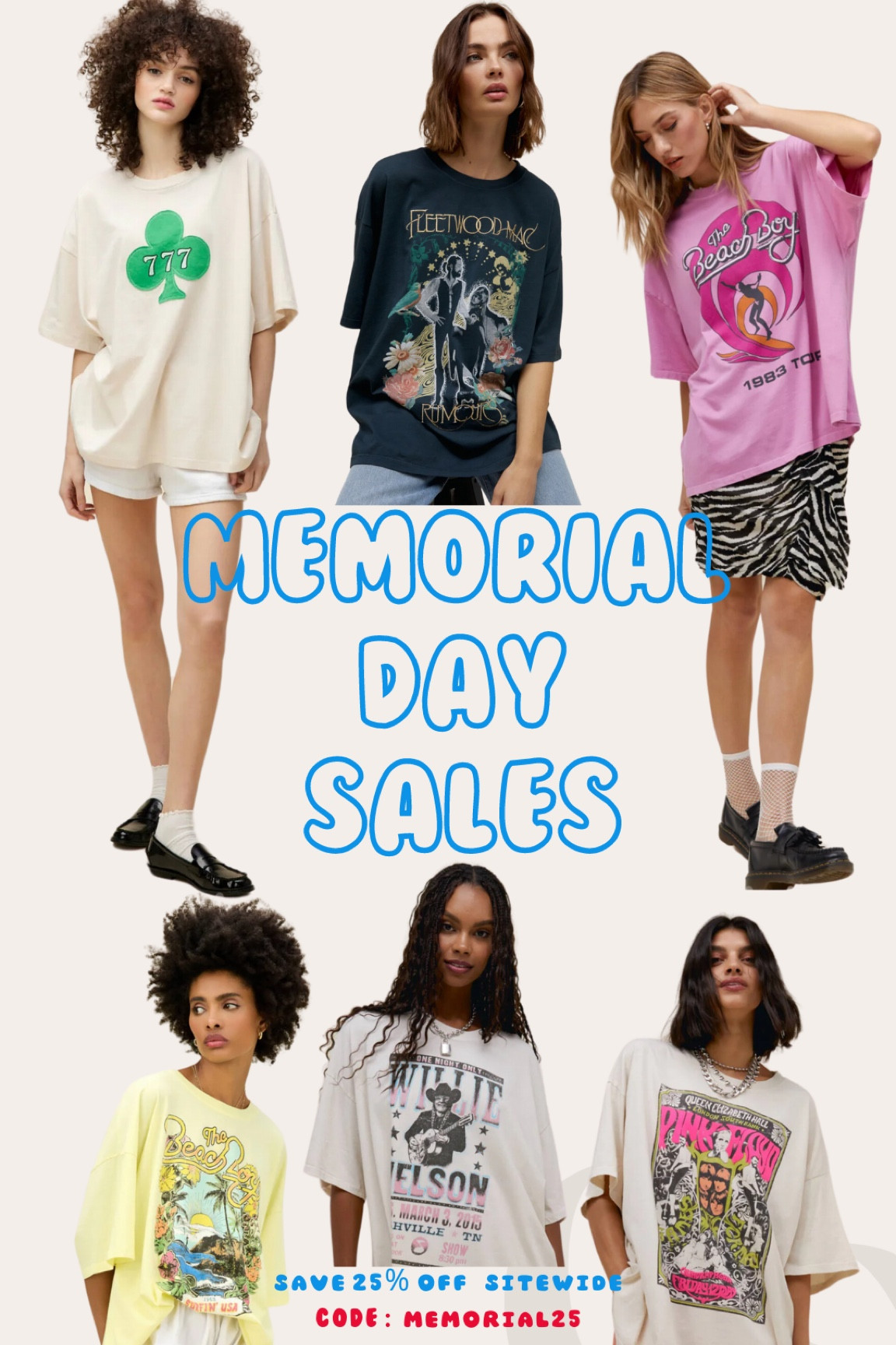 25% off graphic tees with code MEMORIAL25 

#LTKSaleAlert #LTKFindsUnder100 #LTKStyleTip