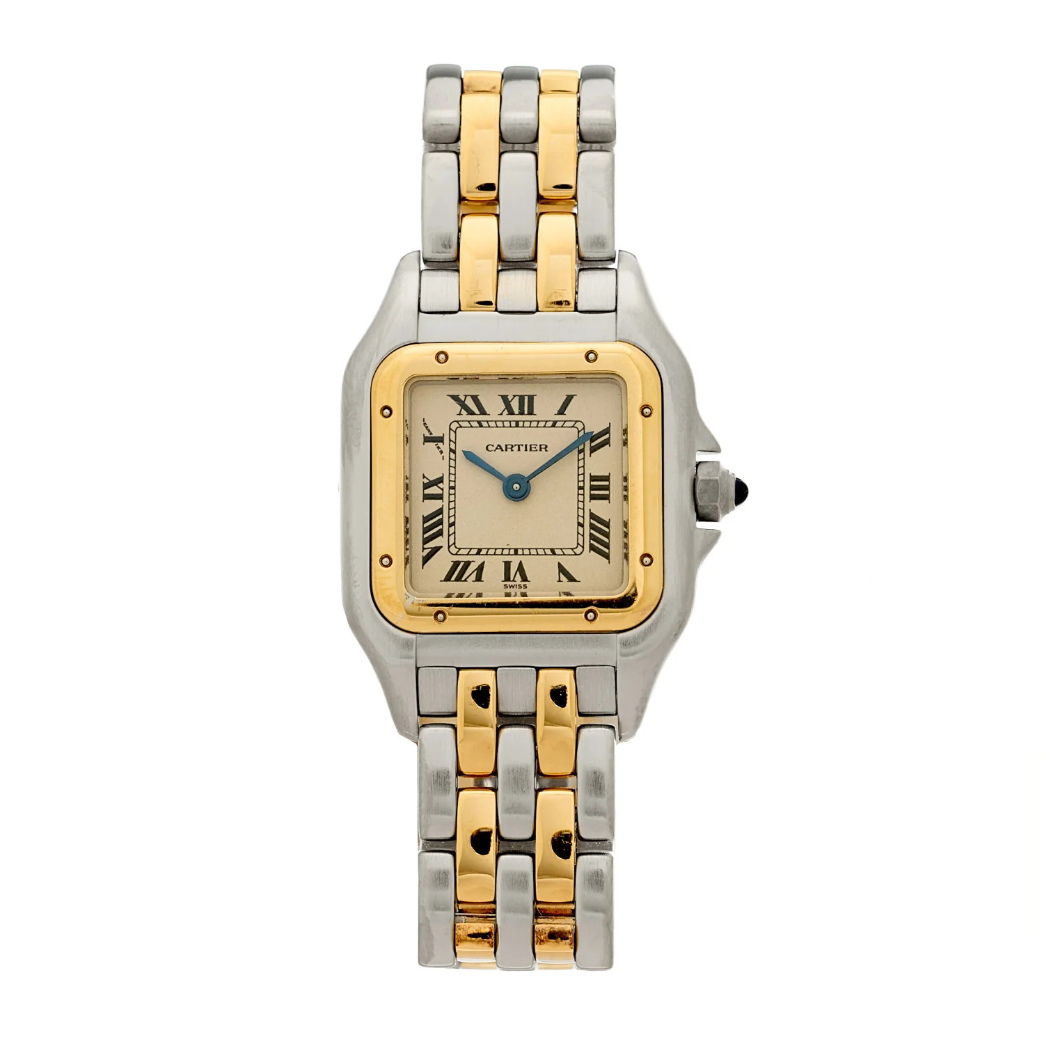 Stainless Steel 18K Yellow Gold 22mm Panthere Quartz Watch | FASHIONPHILE (US)