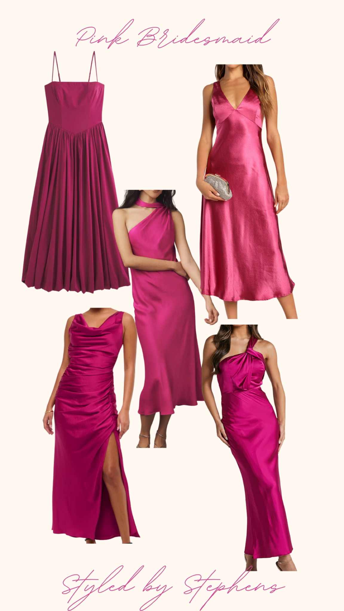 Raspberry pink bridesmaids dresses! Or just a pink formal dress option - love these for wedding guest looks too!

#LTKSaleAlert #LTKFindsUnder100 #LTKWedding