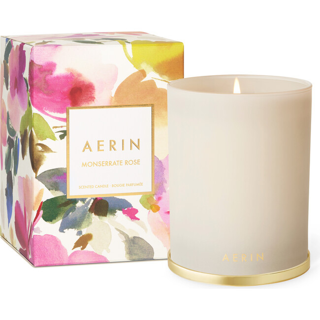 AERIN | Monserrate Rose 9.5oz Candle, Cream | Maisonette | Maisonette