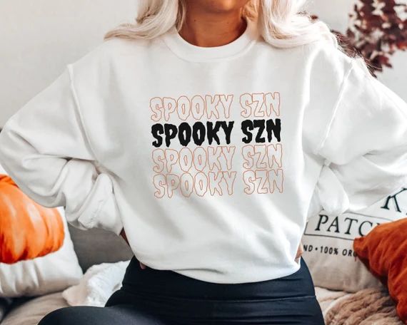 Spooky SZN Sweatshirt Halloween Sweatshirt Spooky Season | Etsy | Etsy (US)