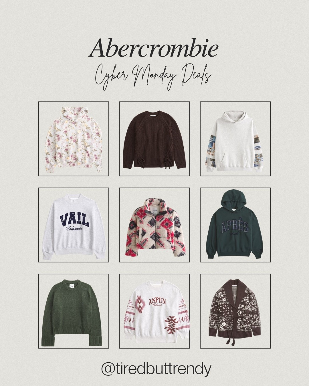 Abercrombie Cyber Monday deals are so good 😍 I may have to place an order even though I just told myself I’m done spending money 🙈

#LTKGiftGuide #LTKCyberWeek #LTKHoliday