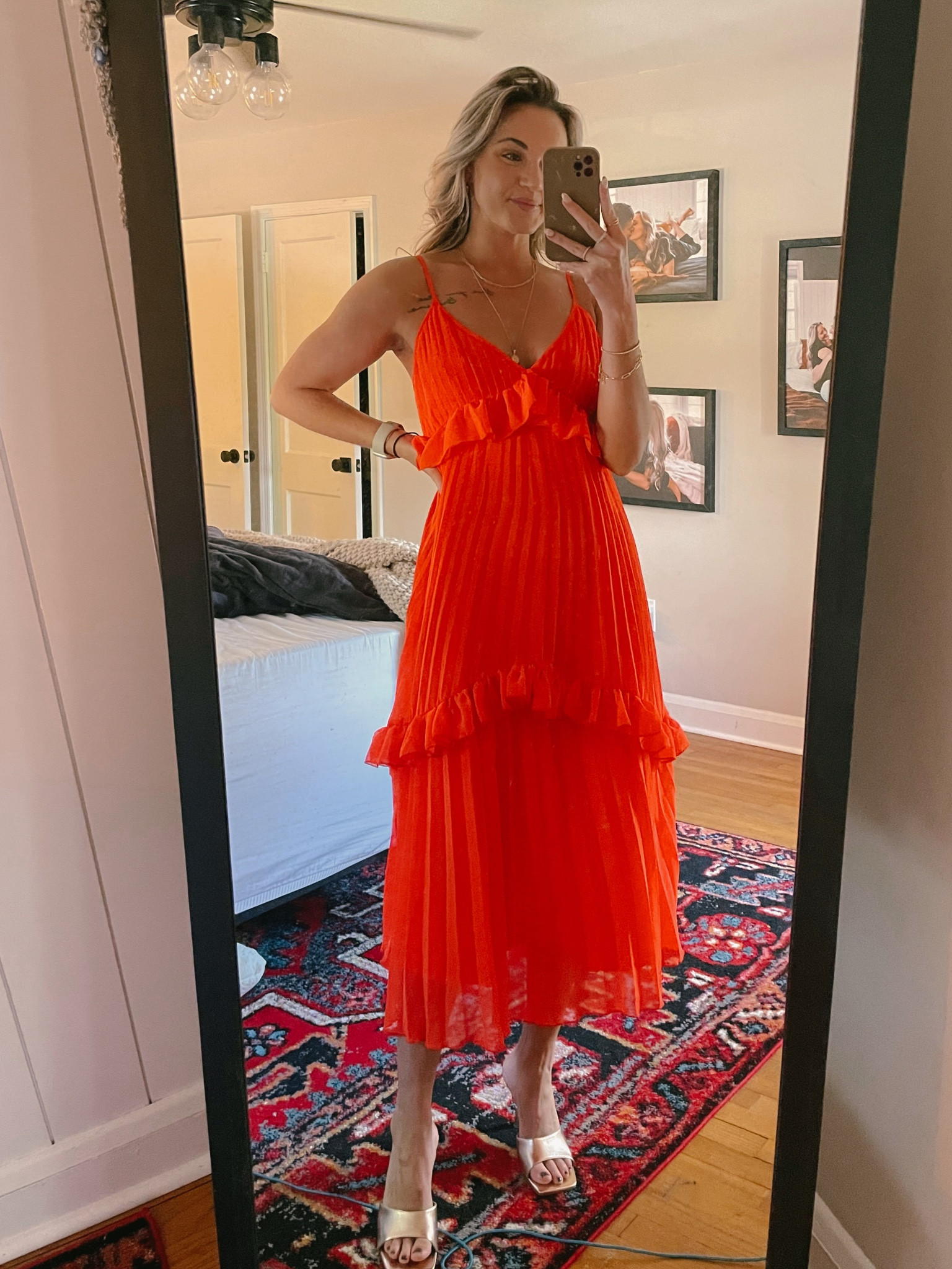 Rehearsal dinner dress! Super comfy and very cute. Got a lot of compliments on this one 

Rehearsal dress, asos dress, orange dress, midi dress 

#LTKwedding #LTKstyletip #LTKU