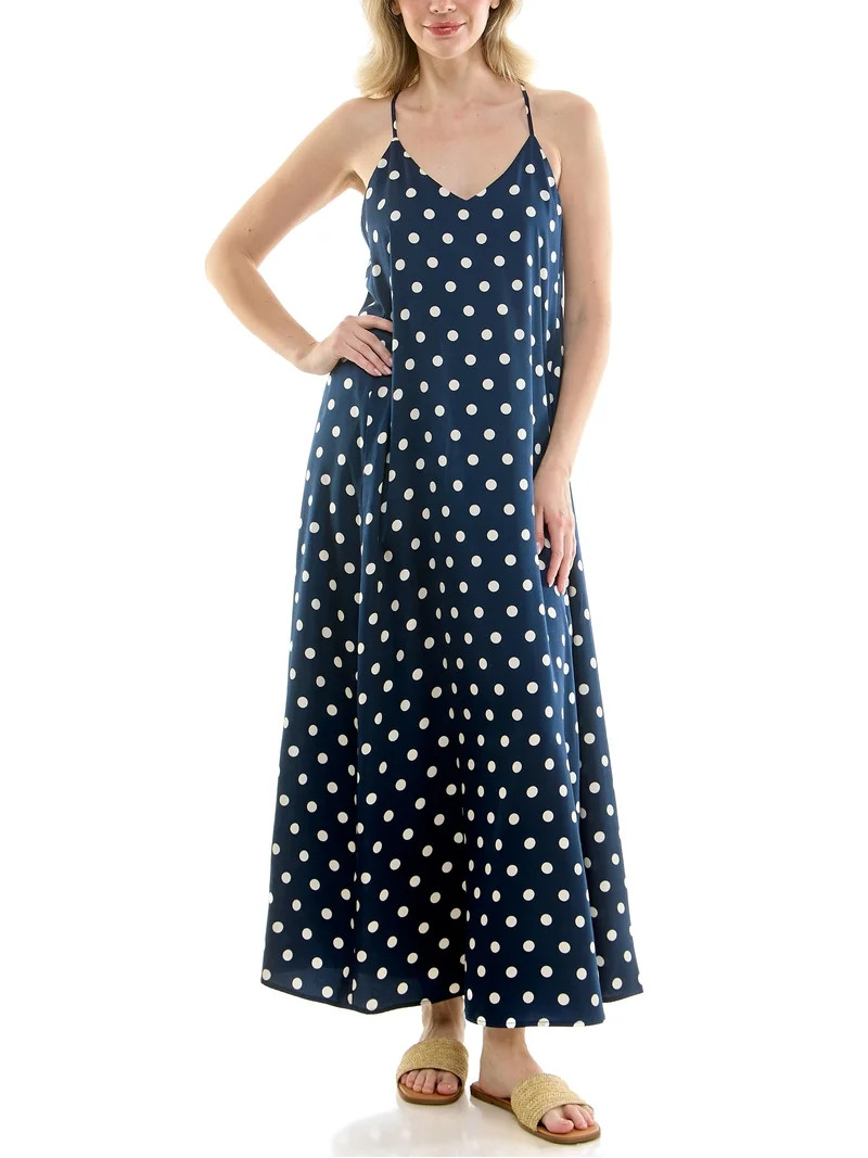 Nicole Miller Women's Maxi Slip Dress With Built In Bra, Sizes S-XL | Walmart (US)