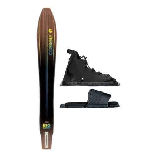 Connelly Big Daddy Waterski, Swerve Lace-Adjustable Front Binding with Rear Toe Plate, (one Size fits Most) | Amazon (US)